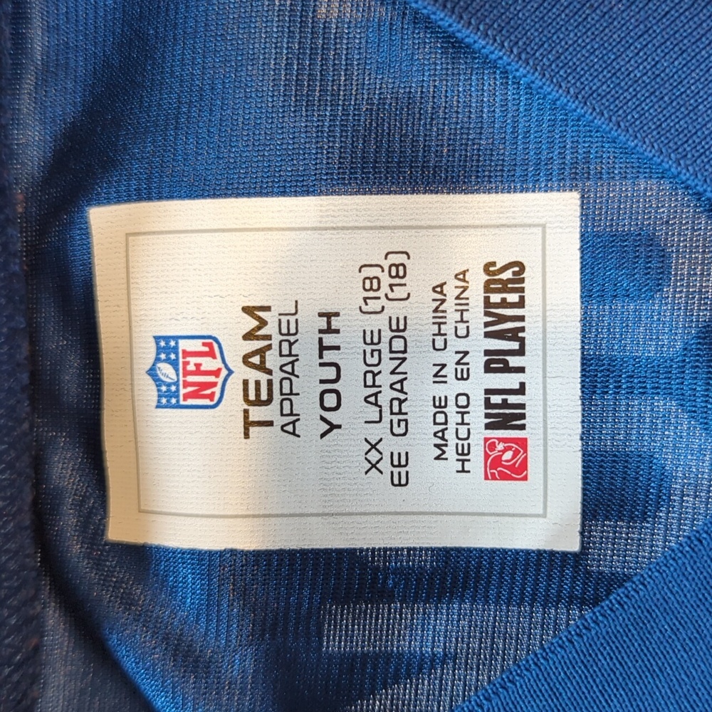 NFL Indianapolis Colts Luck Jersey, Youth XXL - Picture 3 of 3